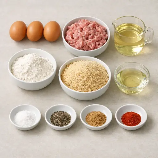 Ingredients for Traditional Scotch Eggs