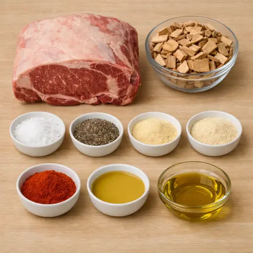 Ingredients for Traditional Smoked Prime Rib
