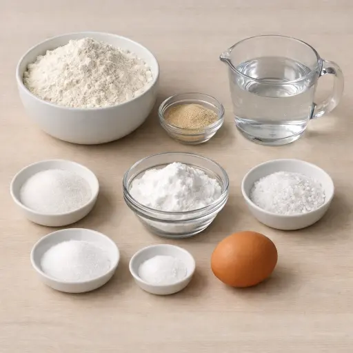 Ingredients for Traditional Soft Pretzels