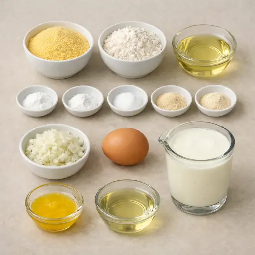 Ingredients for Traditional Southern Hush Puppies