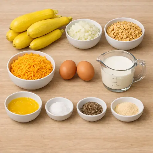 Ingredients for Traditional Squash Delight