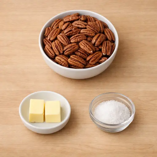Ingredients for Traditional Toasted Pecans