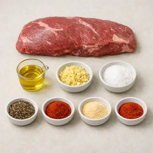 Ingredients for Traditional Tri-Tip Steak
