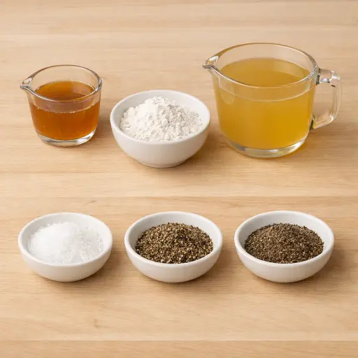 Ingredients for Traditional Turkey Gravy