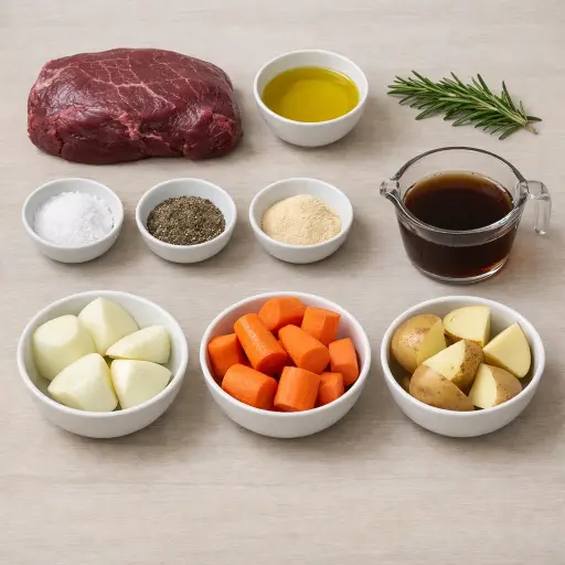 Ingredients for Traditional Venison Roast