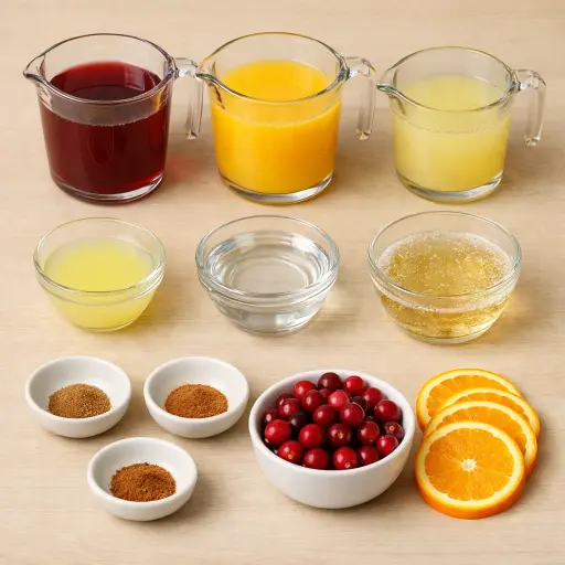 Ingredients for Traditional Yuletide Punch