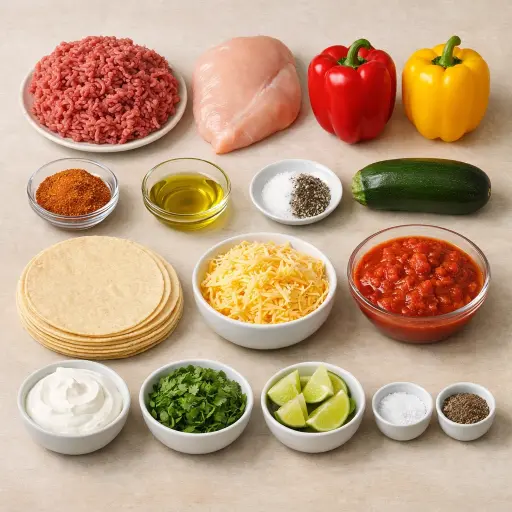 Ingredients for Triumphant Tacos