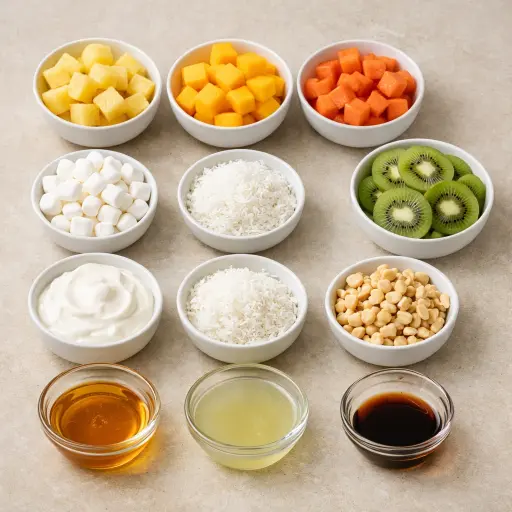 Ingredients for Tropical Ambrosia Whirl