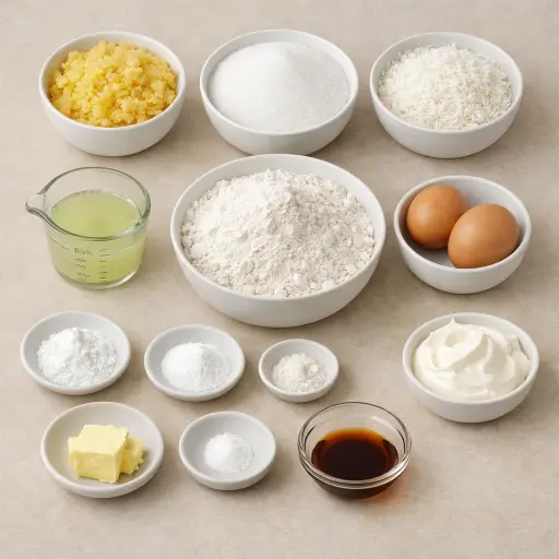 Ingredients for Tropical Bliss Pineapple Cake