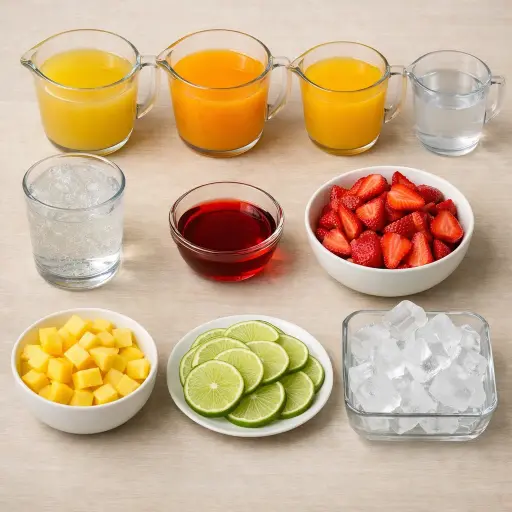 Ingredients for Tropical Breeze Party Punch