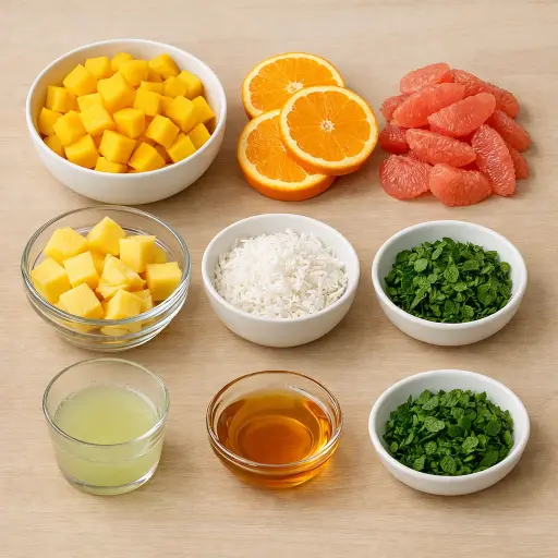 Ingredients for Tropical Citrus Delight