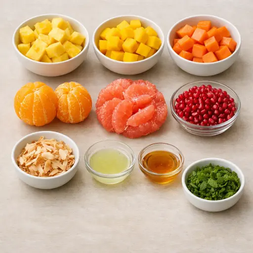 Ingredients for Tropical Citrus Fusion Salad