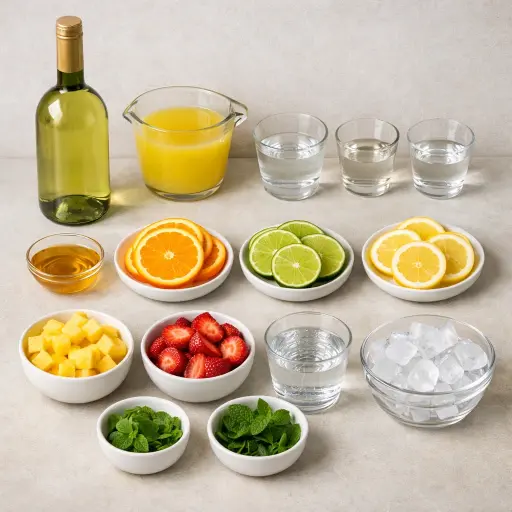 Ingredients for Tropical Citrus Sangria
