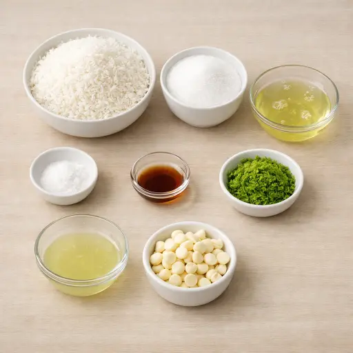 Ingredients for Tropical Coconut Lime Macaroons