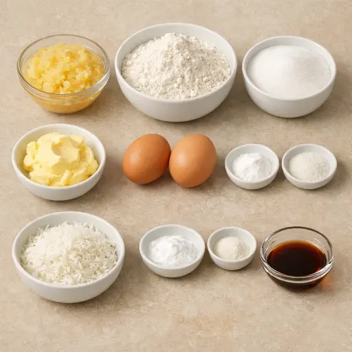 Ingredients for Tropical Delight Pineapple Bread