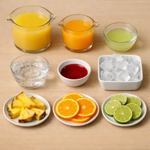 Ingredients for Tropical Fruit Punch