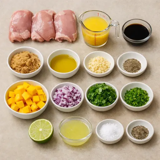Ingredients for Tropical Fusion Hawaiian Chicken