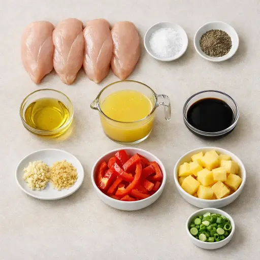 Ingredients for Tropical Island Chicken Delight