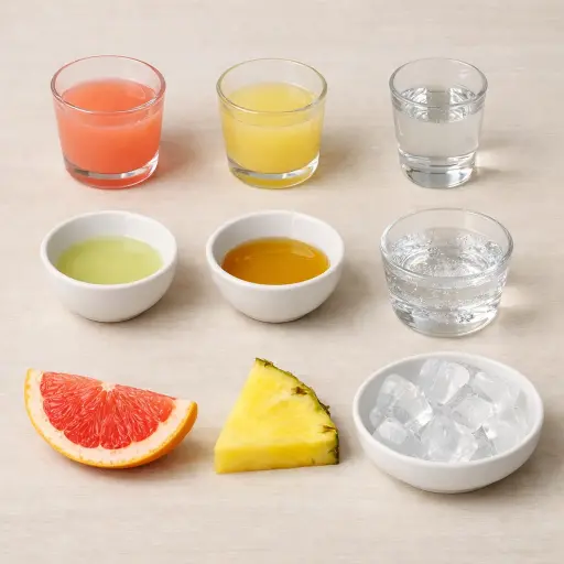 Ingredients for Tropical Paloma Twist