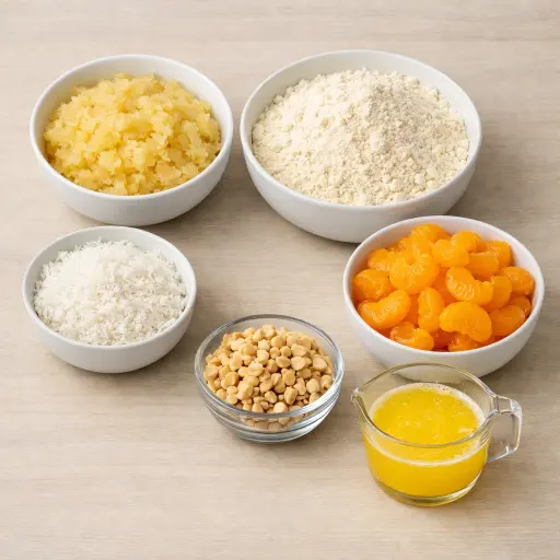 Ingredients for Tropical Paradise Dump Cake