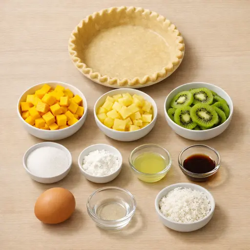 Ingredients for Tropical Paradise Fruit Pie