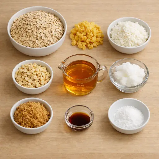 Ingredients for Tropical Paradise Granola Bars