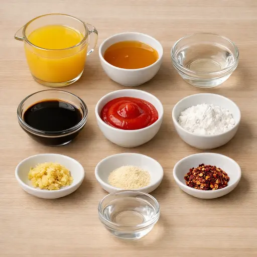 Ingredients for Tropical Sweet and Tangy Sauce