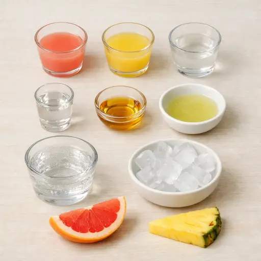Ingredients for Tropical Twist Paloma