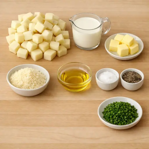 Ingredients for Truffle and Parmesan Mashed Potatoes