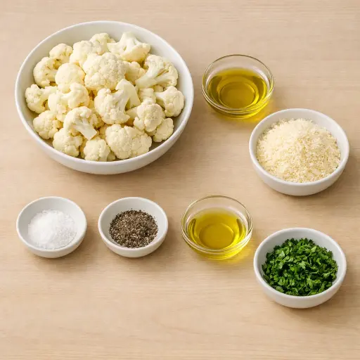Ingredients for Truffle and Parmesan Roasted Cauliflower