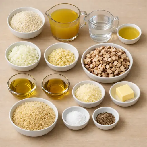 Ingredients for Truffle Mushroom Risotto Bites