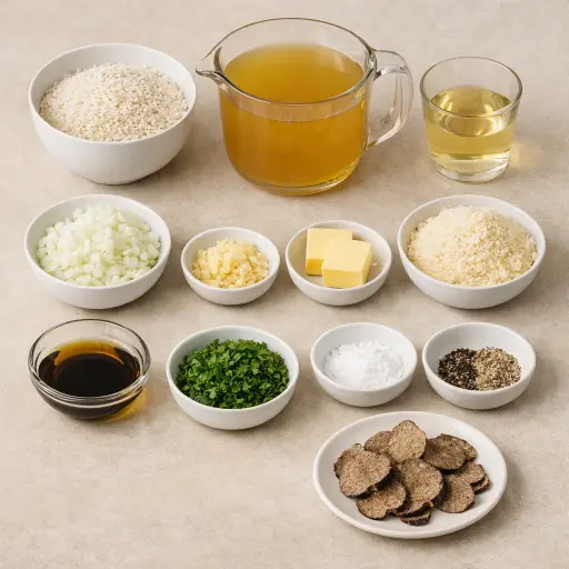Ingredients for Truffle Risotto