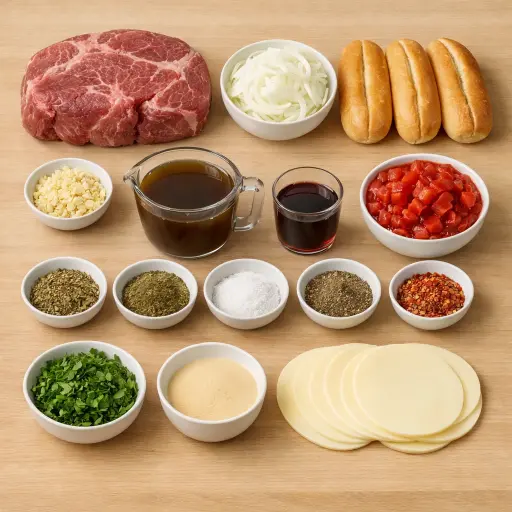 Ingredients for Tuscan Braised Beef