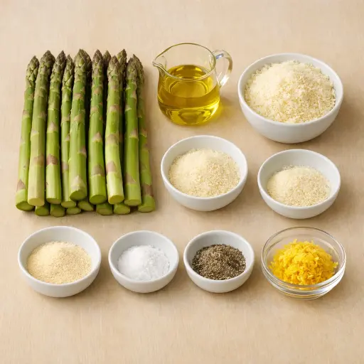 Ingredients for Tuscan Cheese-Crusted Asparagus