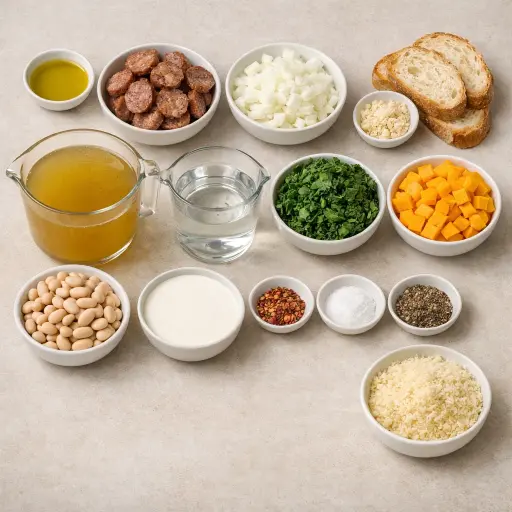 Ingredients for Tuscan Harvest Soup