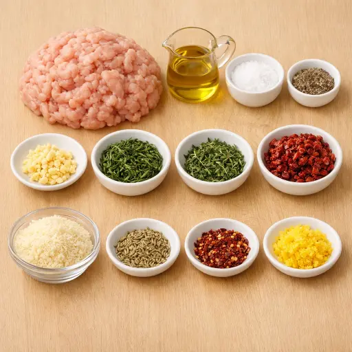 Ingredients for Tuscan Herb Chicken Sausage
