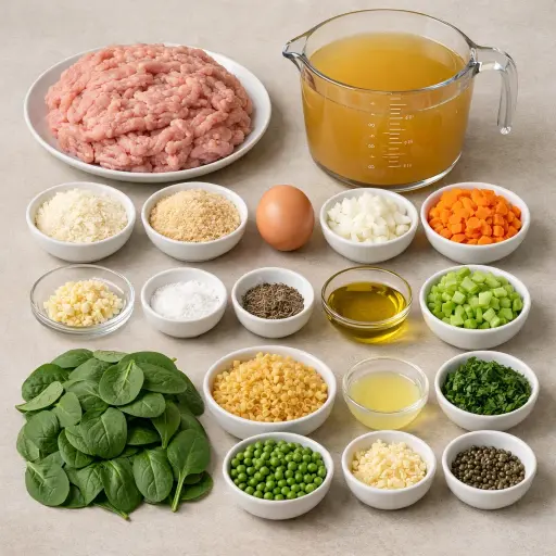 Ingredients for Tuscan Spring Wedding Soup