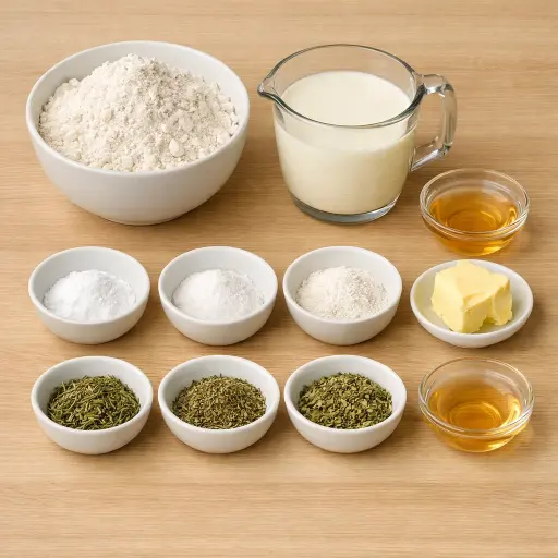 Ingredients for Twisted Herb Irish Soda Bread