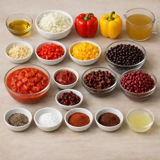 Ingredients for Two-Bean Chipotle Chili