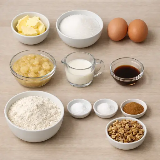 Ingredients for Ultimate Moist Banana Bread