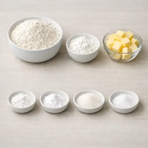Ingredients for Unique Homemade Bisquick Blend