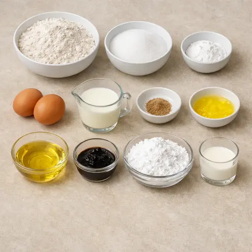 Ingredients for Vanilla Bean Doughnuts