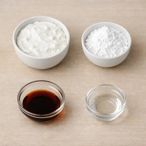 Ingredients for Vanilla Coconut Whipped Cream