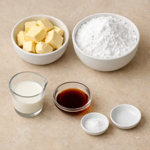 Ingredients for Vanilla Dream Buttercream
