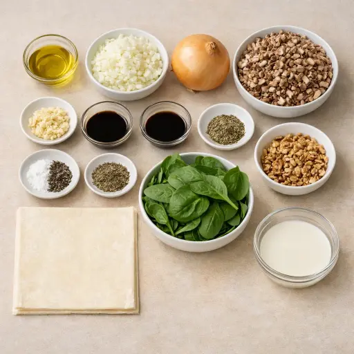 Ingredients for Vegan Mushroom Wellington
