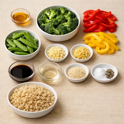 Ingredients for Veggie Stir Fry