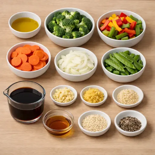 Ingredients for Victory Veggie Stir-Fry
