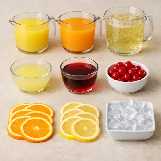 Ingredients for Vintage Celebration Punch