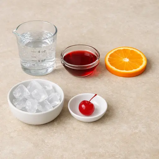 Ingredients for Vintage Cherry Fizz