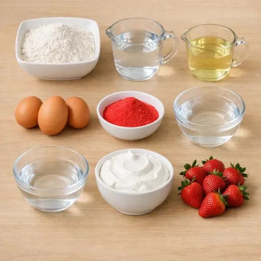 Ingredients for Vintage Gelatin Infused Cake